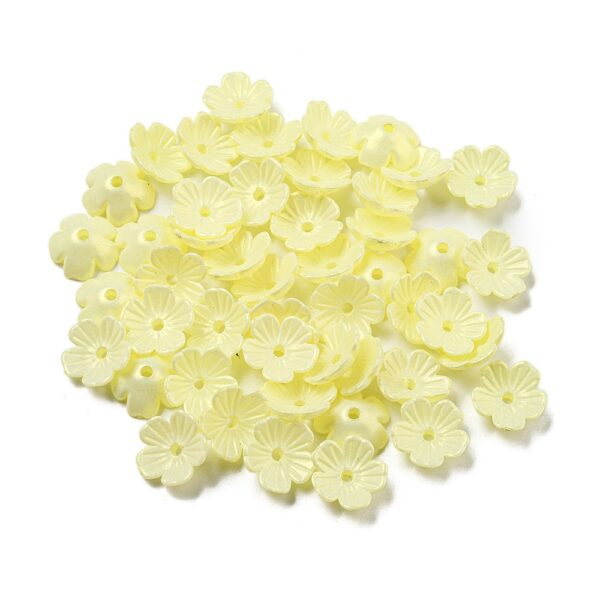 Acrylic Flower Bead Cap - Image 4