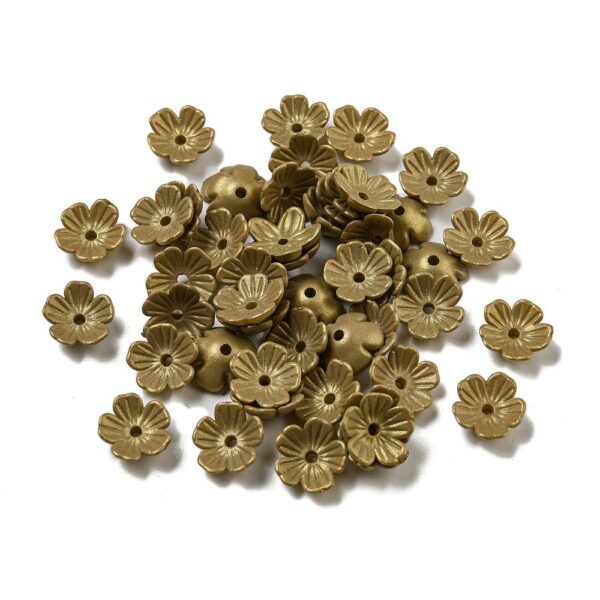 Acrylic Flower Bead Cap - Image 2