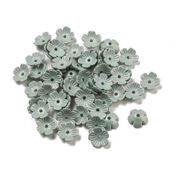 Acrylic Flower Bead Cap - Image 6
