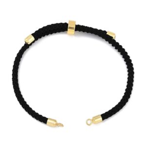 Black Slider Cord Bracelet