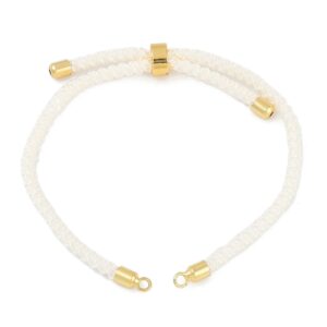 Cream Slider Cord Bracelet