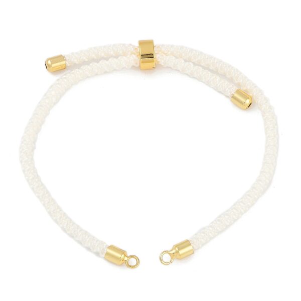 Cream Slider Cord Bracelet