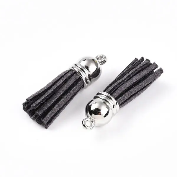 Faux Suede Tassel Pendant - Image 7