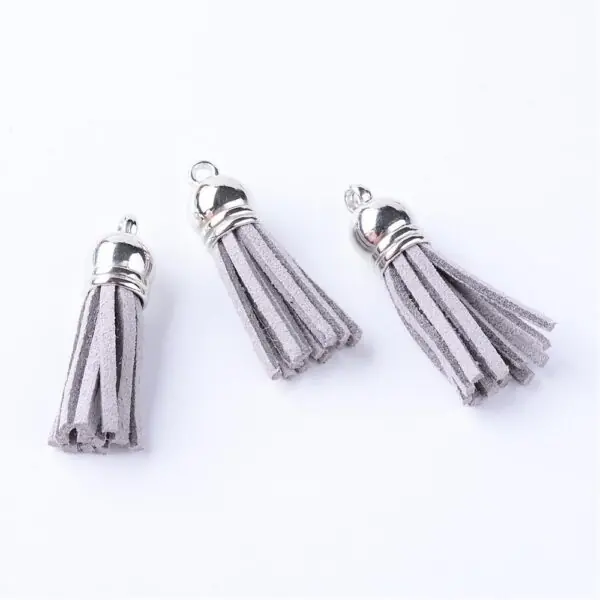 Faux Suede Tassel Pendant - Image 10