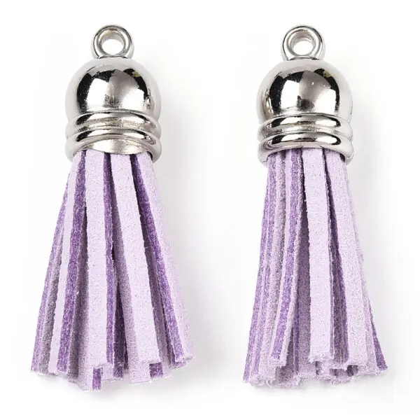 Faux Suede Tassel Pendant - Image 5