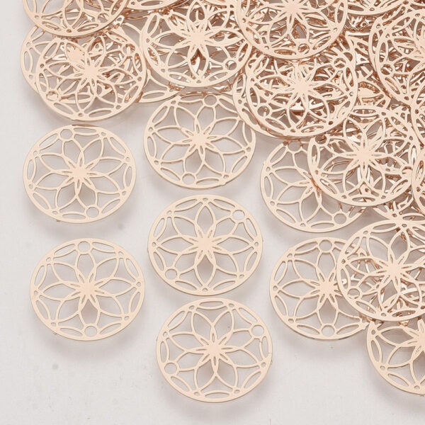 Flower Link Connector Charm -Riverside Beads