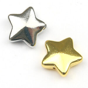 Large Plated Glass Star Bead - Riverside Beads