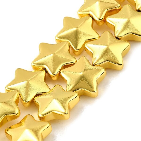 Large Plated Glass Star Bead - Image 3