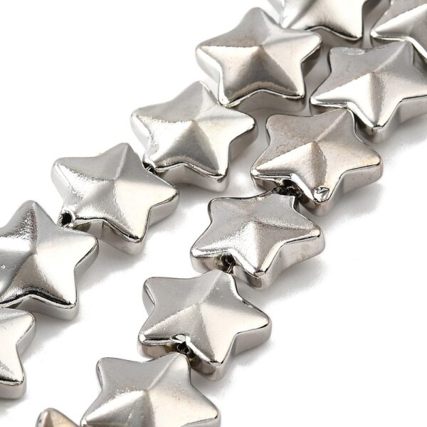 Large Plated Glass Star Bead - Image 2