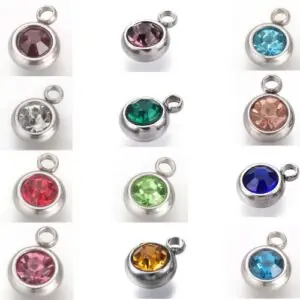 Diamante Birthstone Charms