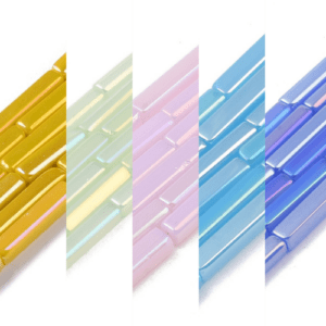 Glass Rectangle AB Bead