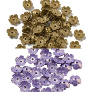 Acrylic Flower Bead Cap