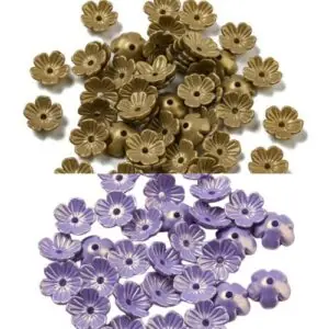 Acrylic Flower Bead Cap
