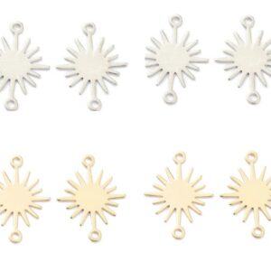 Starburst Link Connector Charm - Small