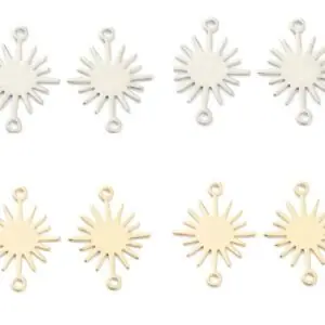Starburst Link Connector Charm - Small