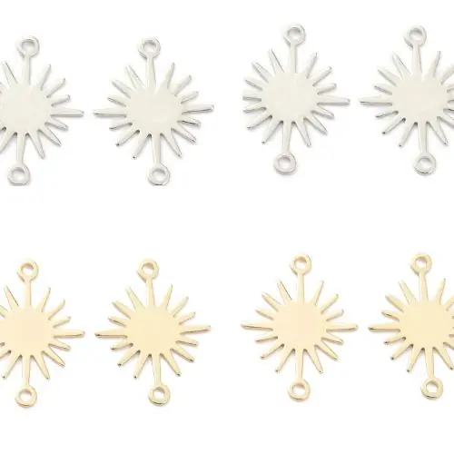 Starburst Link Connector Charm - Small