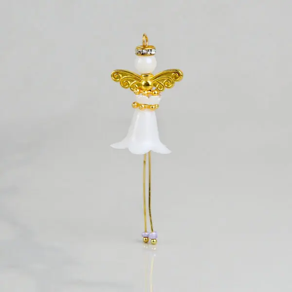 Pearl Princess Beaded Charm