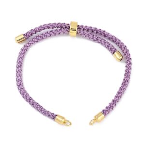 Purple Slider Cord Bracelet