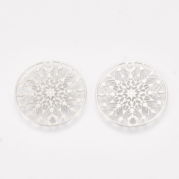 Snowflake Link Connector Charm - Image 2