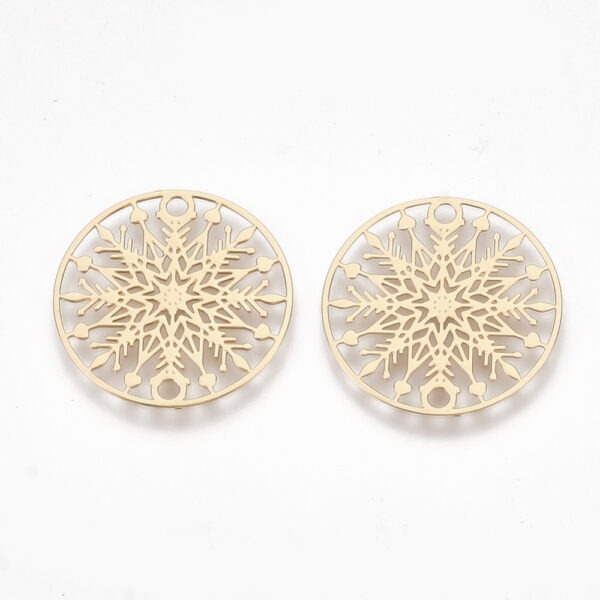 Snowflake Link Connector Charm - Image 3