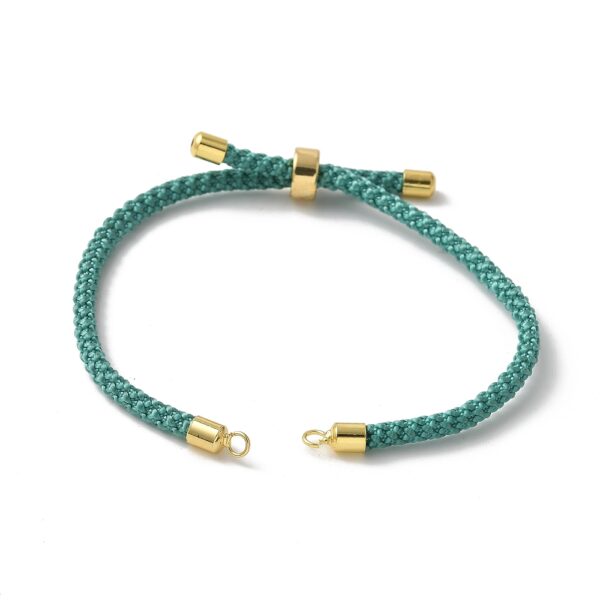 Teal Slider Cord Bracelet