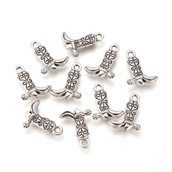 Cowboy Boot Charms -Riverside Beads