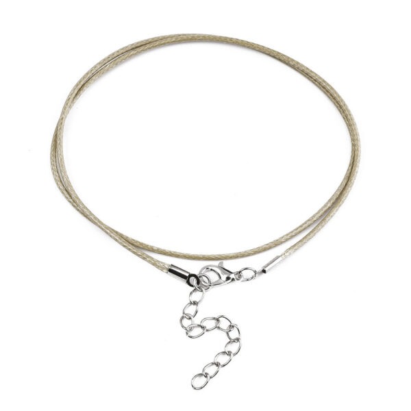 Cream Cotton Cord Necklace