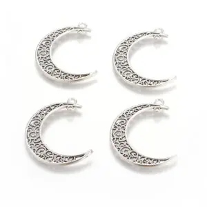 Decorative Moon Charms - Riverside Beads