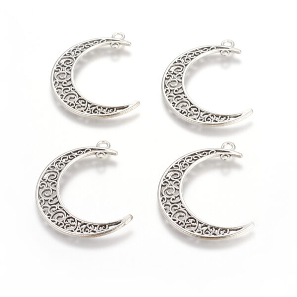 Decorative Moon Charms - Riverside Beads