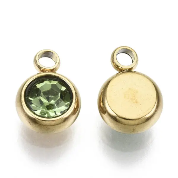 Diamante Birthstone Charms - Gold - Image 12