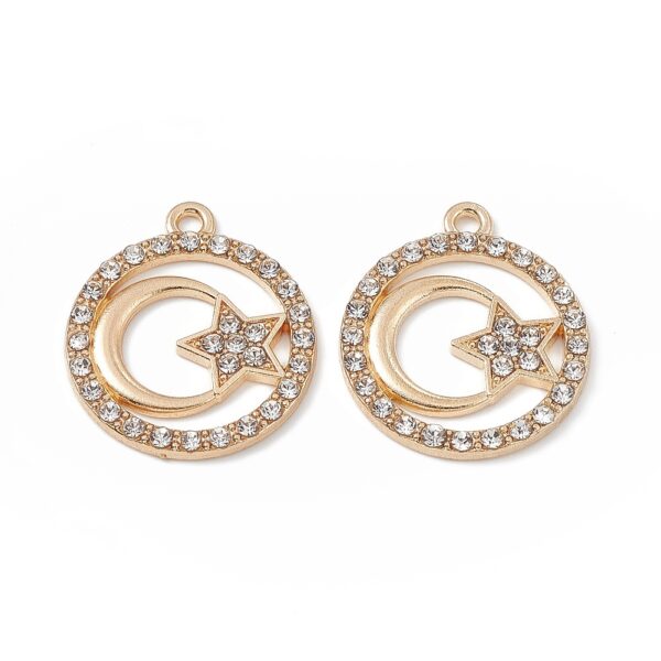 Diamante Moon And Star Charms - Image 3