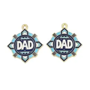 Enamel Dad Charms