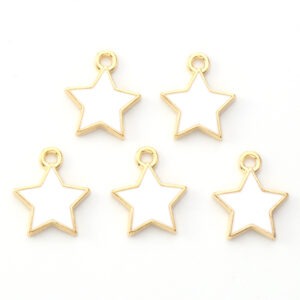 Enamel Star Charms - Riverside Beads