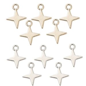 Four point Star Charms - Riverside Beads