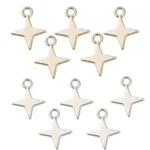 Four point Star Charms - Riverside Beads