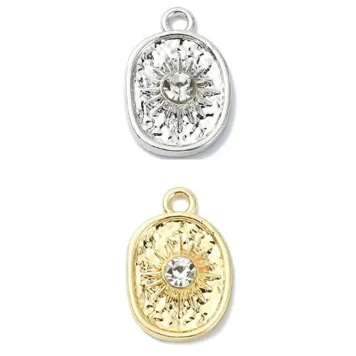 Diamante Star Burst Charms