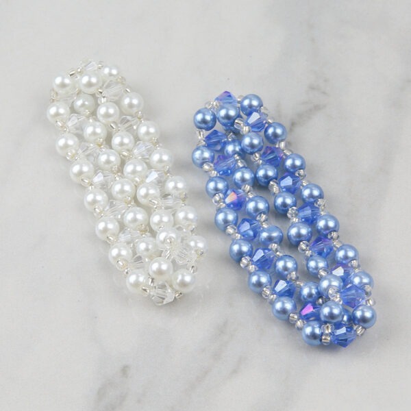 Pearl Crystal Weave Bracelet Kit - Makes 2 - Image 5