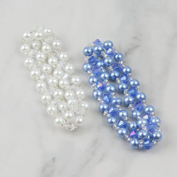 Pearl Crystal Weave Bracelet Kit - Makes 2 - Image 5