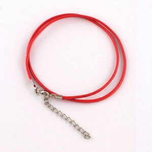 Red Cotton Cord Necklace