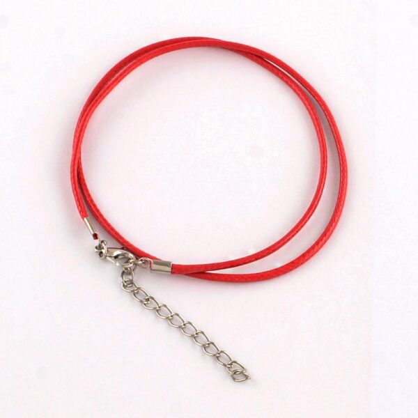 Red Cotton Cord Necklace