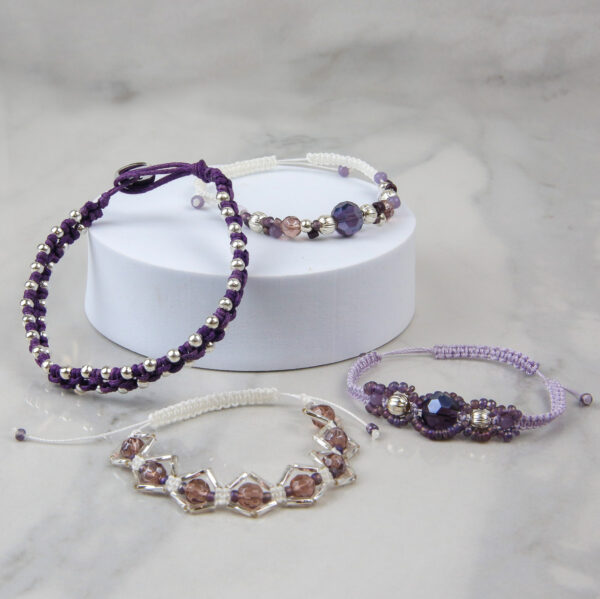 BB58 Macramé Bracelets - Riverside Bead Box