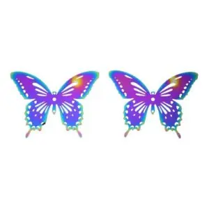 Butterfly Filigree Connector Charm is a multicoloured metallic charm to be used in many different projects.