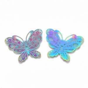 Decorative Butterfly Filigree Connector Charm - Riverside Beads