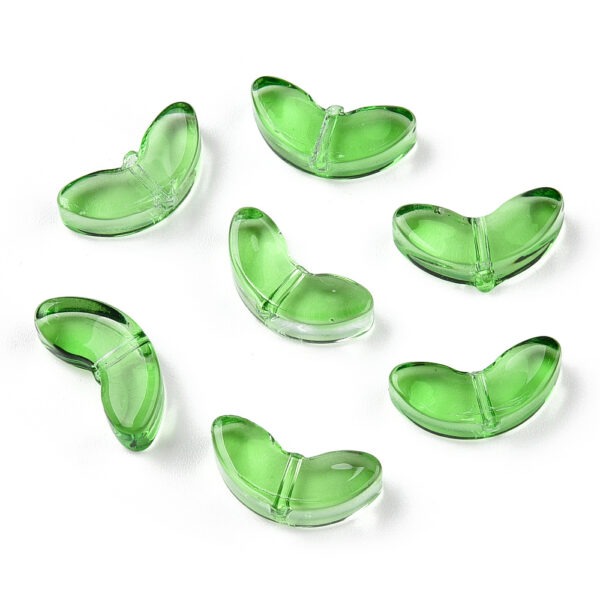 Glass Double Leaf Bead - Image 4