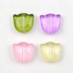 Glass Tulip Flower Bead - Riverside Beads