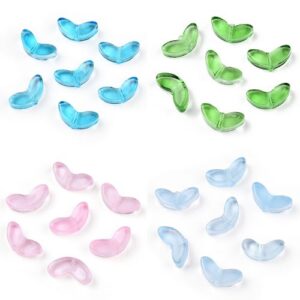 Glass Double Leaf Bead