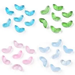 Glass Double Leaf Bead