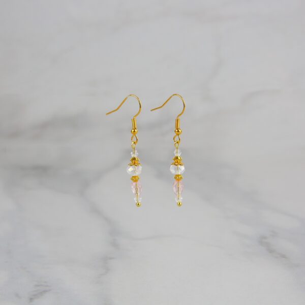 Sparkle Pendant & Earring Pink