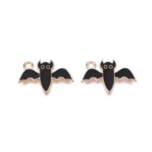 Enamel Bat Charms - Riverside Beads