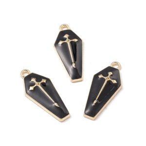 Enamel Coffin Charms - Riverside Beads